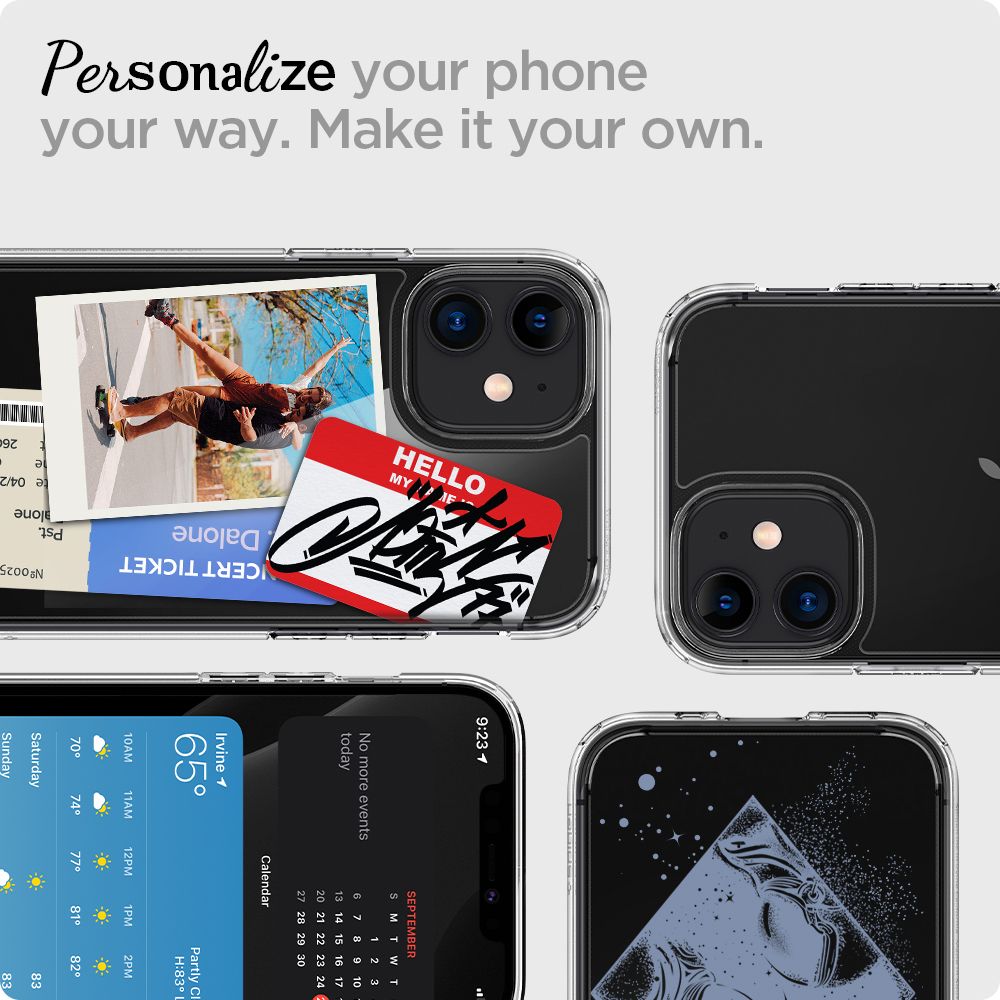 Puzdro pre Apple iPhone 12 / 12 Pro, Spigen, Ultra Hybrid, Transparentné ACS01702
