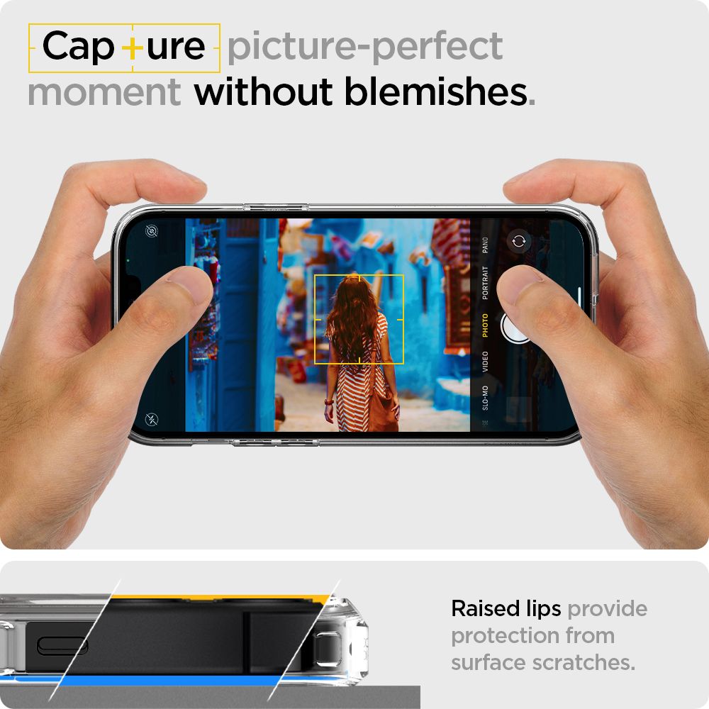Puzdro pre Apple iPhone 12 / 12 Pro, Spigen, Ultra Hybrid, Transparentné ACS01702