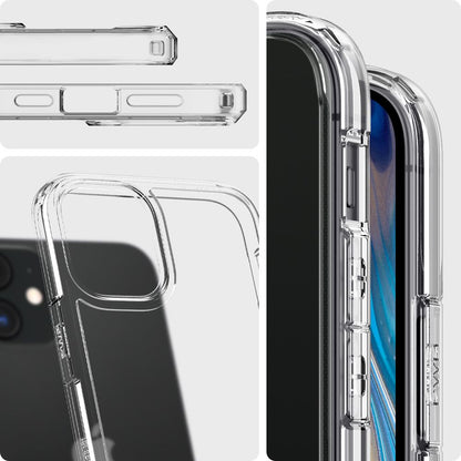 Puzdro pre Apple iPhone 12 / 12 Pro, Spigen, Ultra Hybrid, Transparentné ACS01702