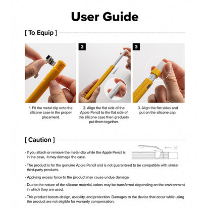 Puzdro Ringke Drafting pre Apple Pencil Pro / Pencil (Generácia 2), Biela