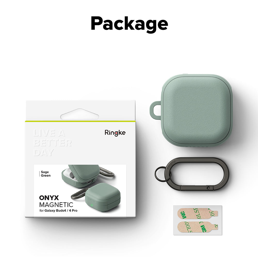 Puzdro Ringke Onyx Magnetic pre Samsung Galaxy Buds4 / Buds4 Pro, Zelené