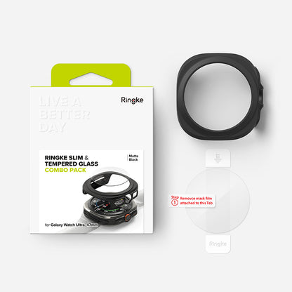 Puzdro Ringke Slim pre Samsung Galaxy Watch Ultra, Matná čierna