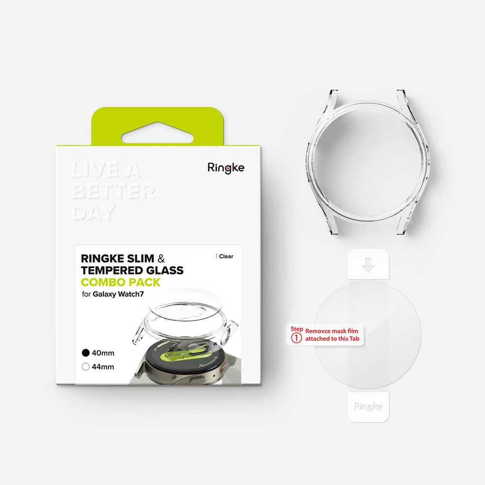 Puzdro Ringke Slim pre Samsung Galaxy Watch7 40mm, priehľadné