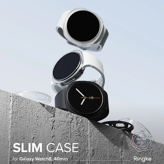 Puzdro Ringke Slim pre Samsung Galaxy Watch8 40mm, Sada 2 kusy, Priehľadné