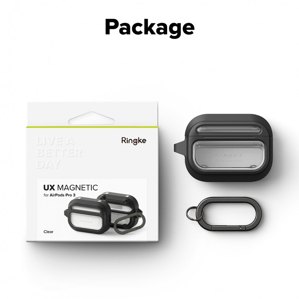 Ringke UX Case for Apple AirPods Pro 3, Transparent