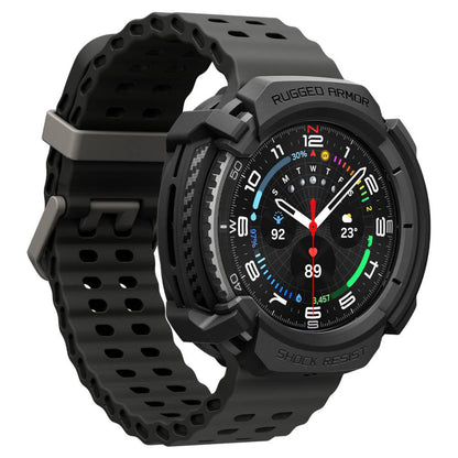 Puzdro Spigen Liquid Air pre Samsung Galaxy Watch8 Classic, Matné čierne ACS09841