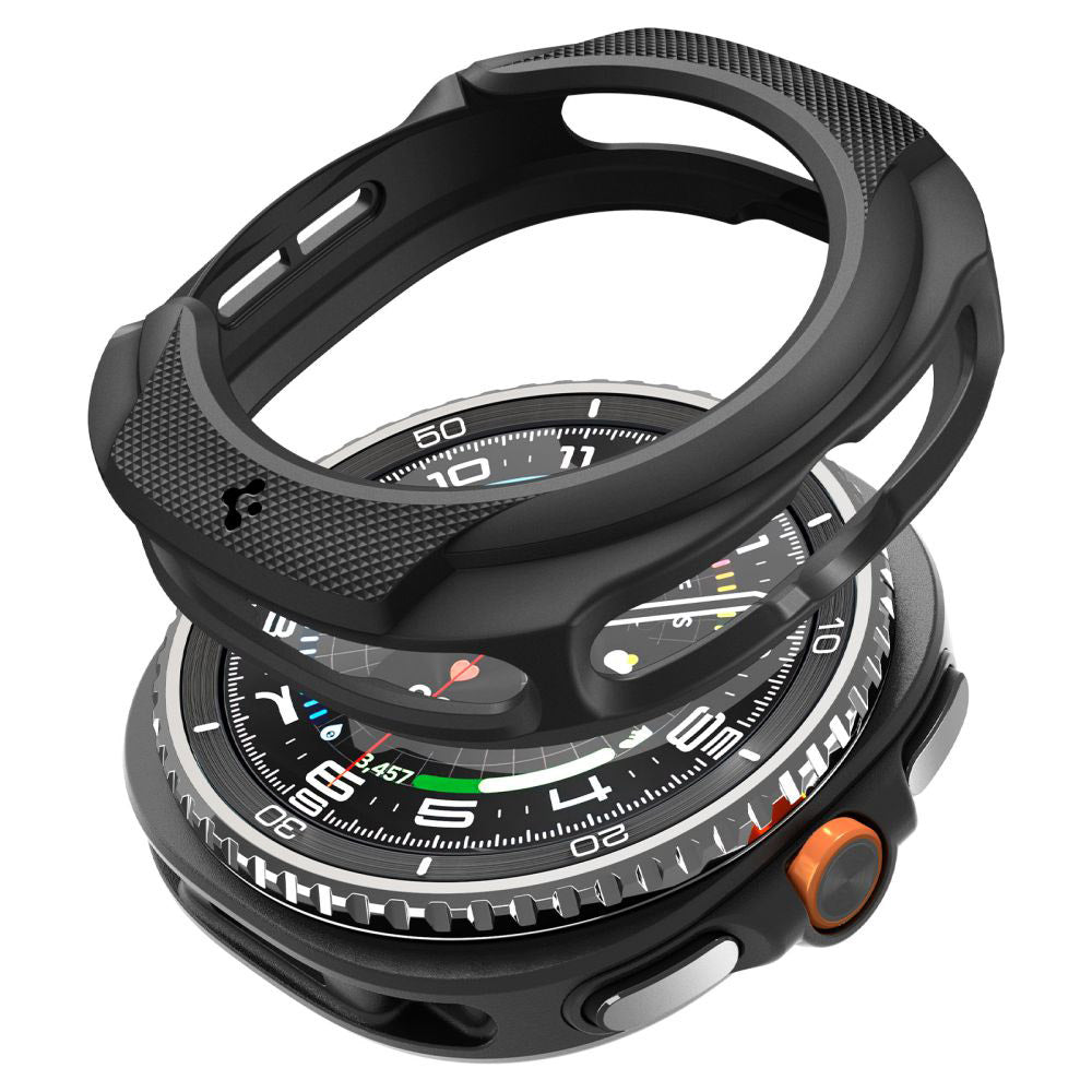 Puzdro Spigen Liquid Air pre Samsung Galaxy Watch8 Classic, Matné čierne ACS09841