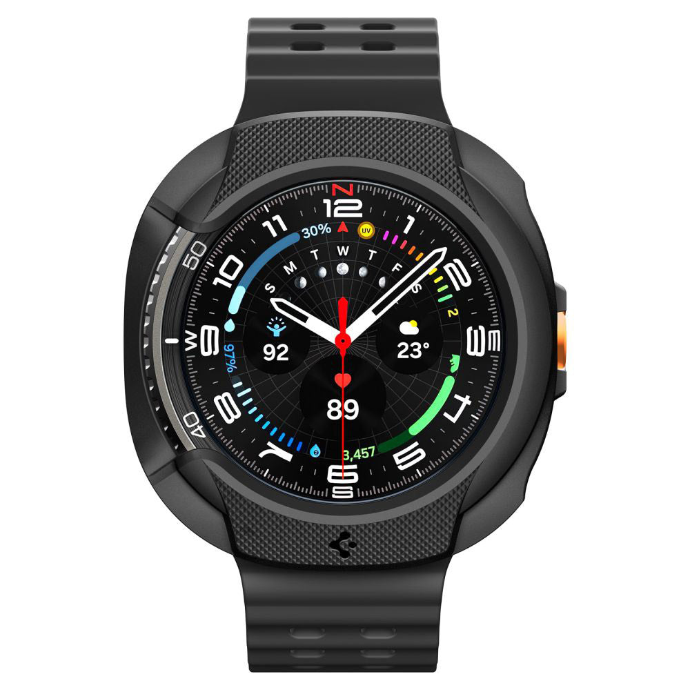 Puzdro Spigen Liquid Air pre Samsung Galaxy Watch8 Classic, Matné čierne ACS09841