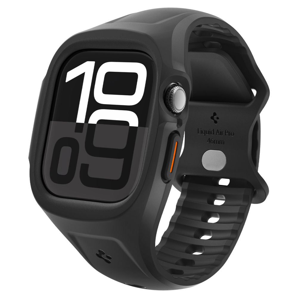 Puzdro Spigen Liquid Air Pro pre Apple Watch Series 10 / 11 46mm, Matné čierne ACS09317