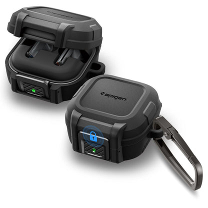 Puzdro Spigen Lock Fit pre Samsung Galaxy Buds4 / Buds4 Pro, Matná Čierna ACS11202