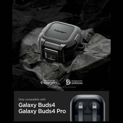 Puzdro Spigen Lock Fit pre Samsung Galaxy Buds4 / Buds4 Pro, Matná Čierna ACS11202