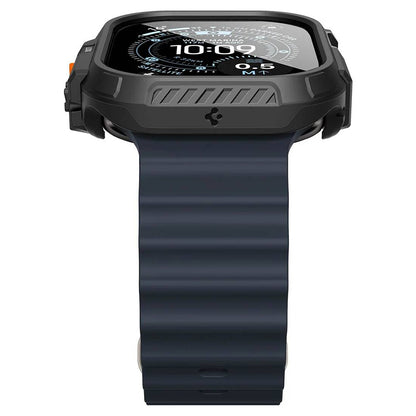 Puzdro Spigen Lock Fit s ochrannou fóliou na displej pre Apple Watch Ultra Series, čierne ACS12054