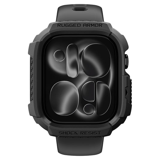 Puzdro Spigen Rugged Armor pre Apple Watch Series 12 42 mm, matné čierne ACS11877