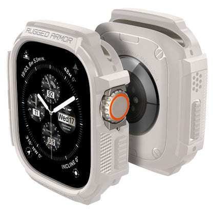 Puzdro Spigen Rugged Armor pre Apple Watch Ultra Series, Bežové ACS07381
