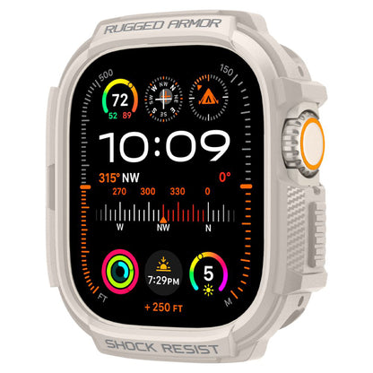 Puzdro Spigen Rugged Armor pre Apple Watch Ultra Series, Bežové ACS07381