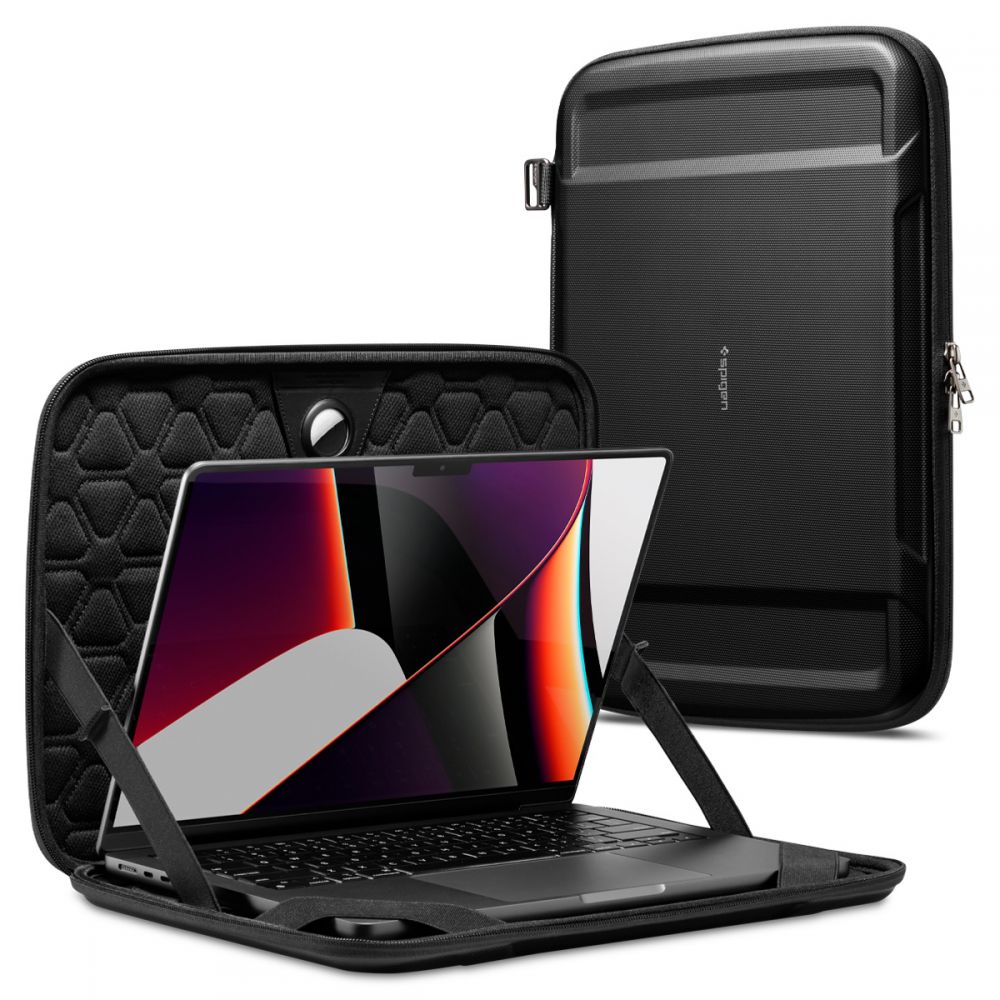 Obal Spigen Rugged Armor pre notebook 13 palcov - 14 palcov, čierny AFA04270