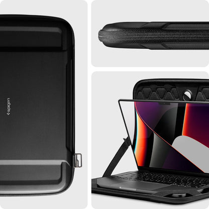 Obal Spigen Rugged Armor pre notebook 13 palcov - 14 palcov, čierny AFA04270