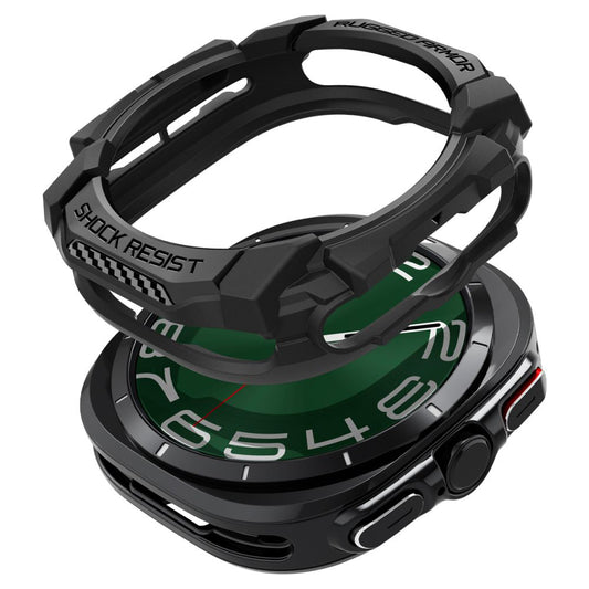 Puzdro Spigen Rugged Armor pre Samsung Galaxy Watch Ultra, Čierne