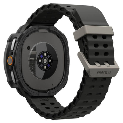Puzdro Spigen Rugged Armor pre Samsung Galaxy Watch8 Classic, Matná Čierna ACS10012