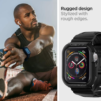 Puzdro Spigen Rugged Armor Pro pre Apple Watch 44mm Series, čierne 062CS25324