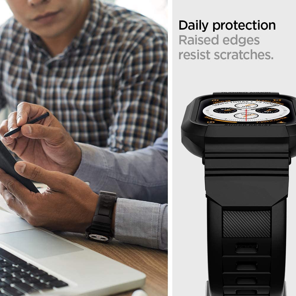 Puzdro Spigen Rugged Armor Pro pre Apple Watch 44mm Series, čierne 062CS25324