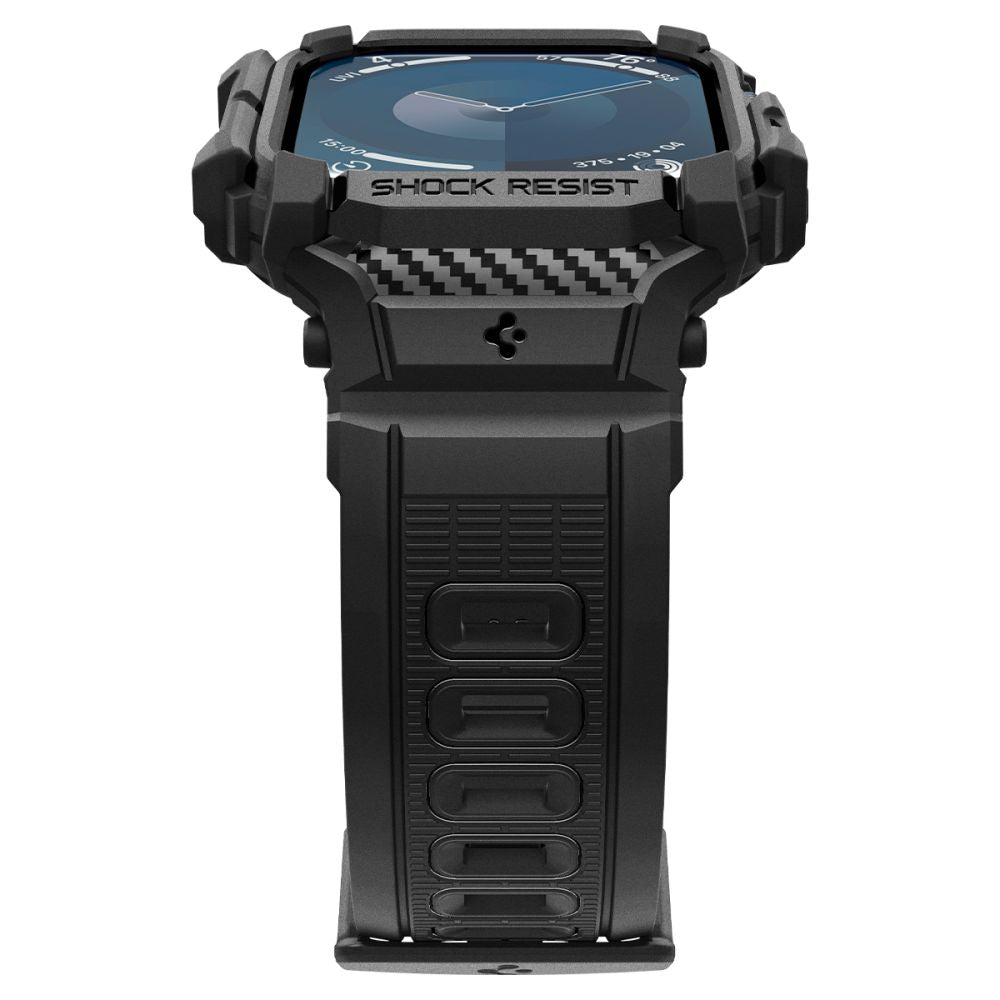 Puzdro Spigen Rugged Armor Pro pre Apple Watch Series 10 42mm, Matná Čierna ACS08591