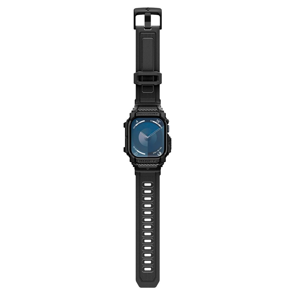 Puzdro Spigen Rugged Armor Pro pre Apple Watch Series 10 42mm, Matná Čierna ACS08591