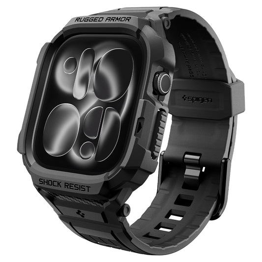 Puzdro Spigen Rugged Armor Pro pre Apple Watch Series 12 46mm, Matná čierna ACS11894