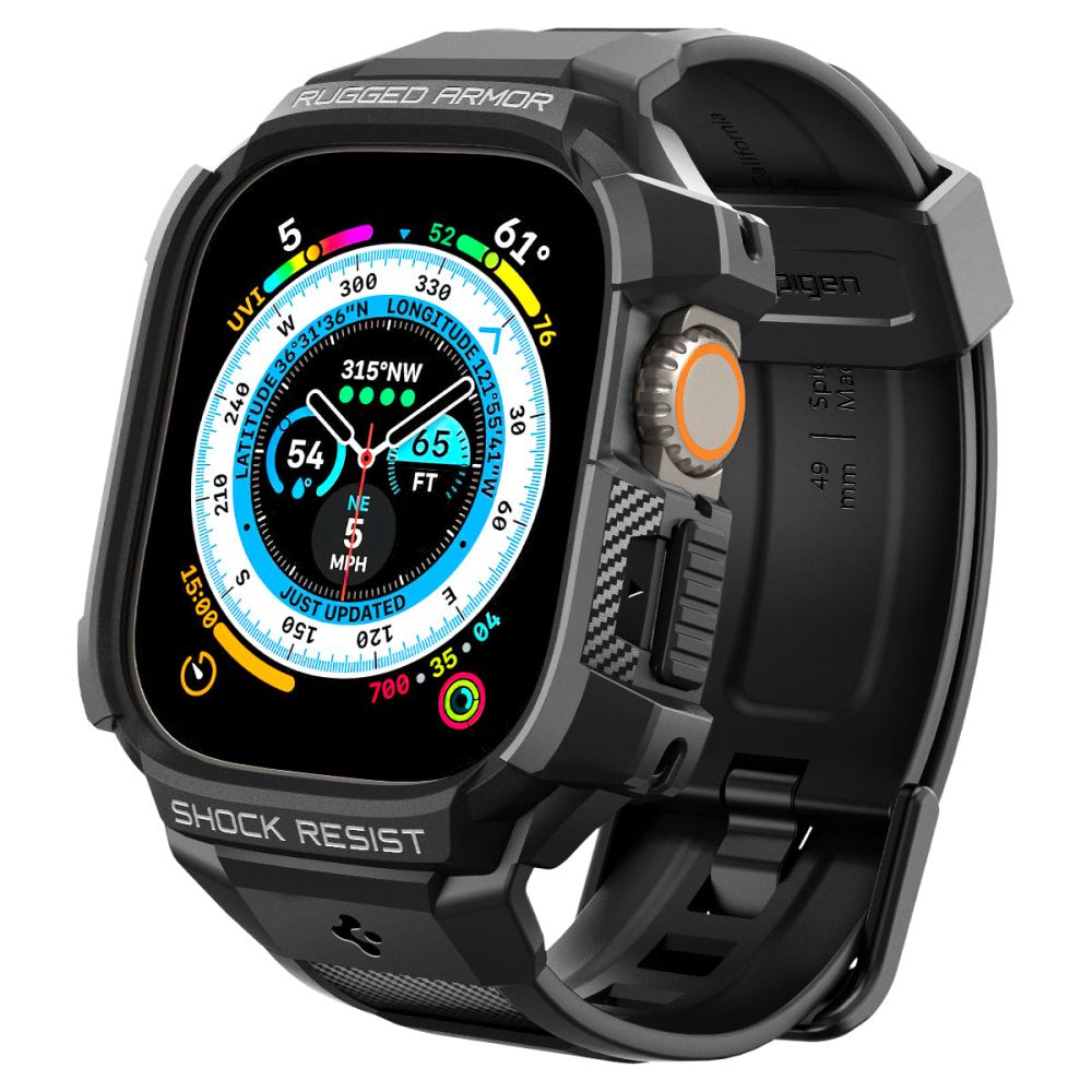 Puzdro Spigen Rugged Armor Pro pre Apple Watch Ultra Series, Čierne