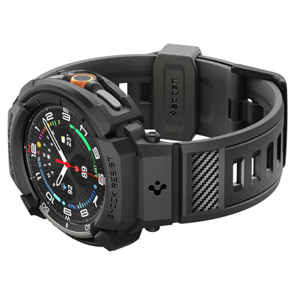Puzdro Spigen Rugged Armor Pro pre Samsung Galaxy Watch8 Classic, Matná Čierna ACS10013