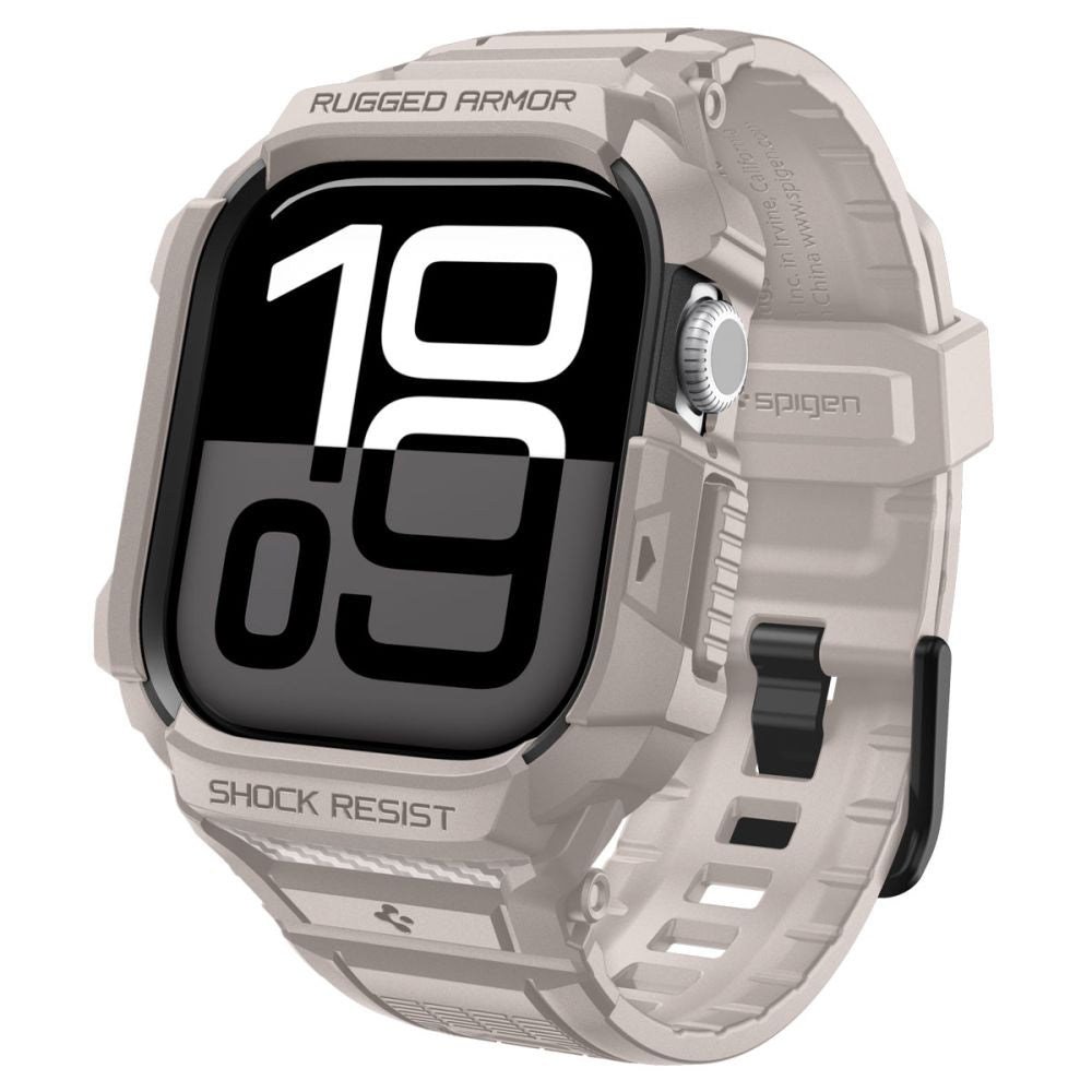 Puzdro Spigen Rugged Armor Pro V2 pre Apple Watch Series 10 / 11 42mm, Béžová