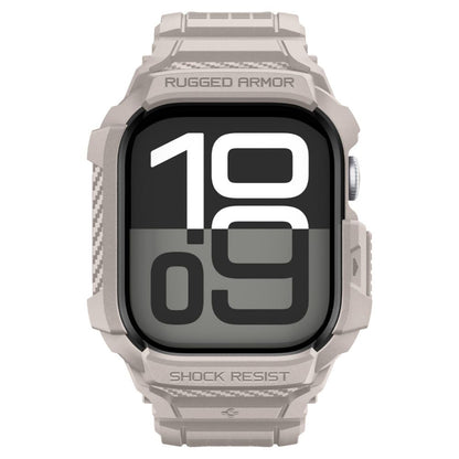 Puzdro Spigen Rugged Armor Pro V2 pre Apple Watch Series 10 / 11 42mm, Béžová