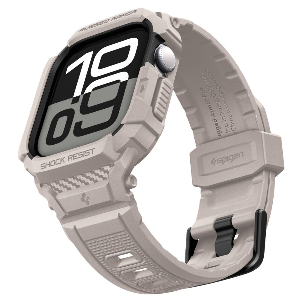 Puzdro Spigen Rugged Armor Pro V2 pre Apple Watch Series 10 / 11 42mm, Béžová