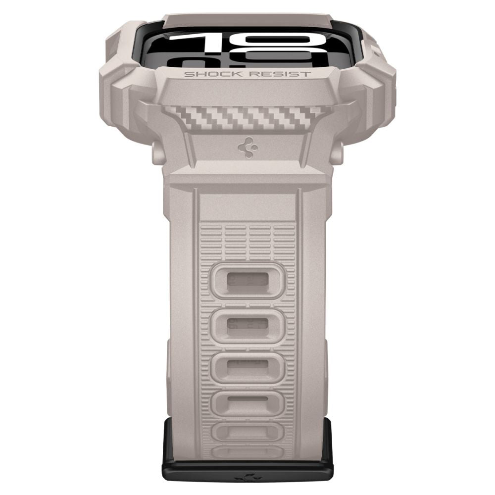 Puzdro Spigen Rugged Armor Pro V2 pre Apple Watch Series 10 / 11 46mm, Béžová ACS10506