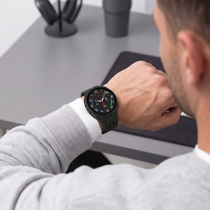 Puzdro Tech-Protect Defense pre Samsung Galaxy Watch 9 / Watch8 44mm, Sada 2 kusy, Čierna / Priehľadná