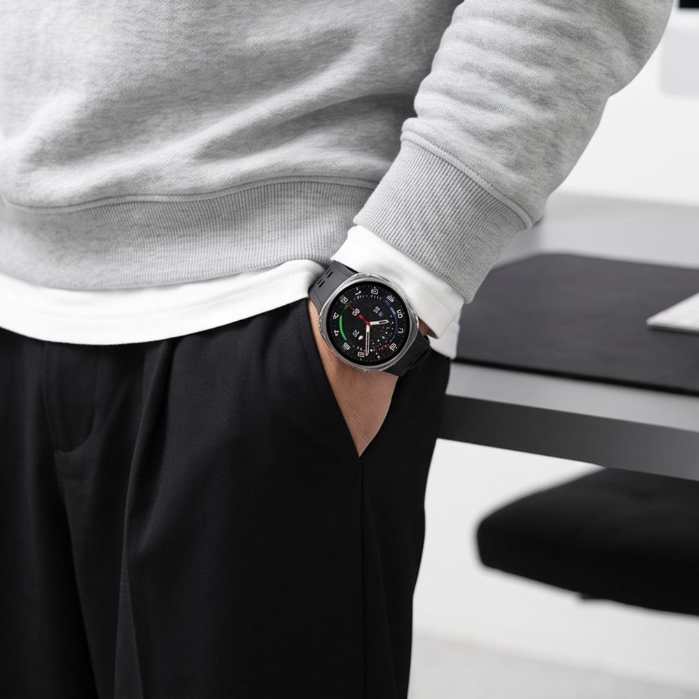 Puzdro Tech-Protect Defense pre Samsung Galaxy Watch 9 / Watch8 44mm, Sada 2 kusy, Čierna / Priehľadná