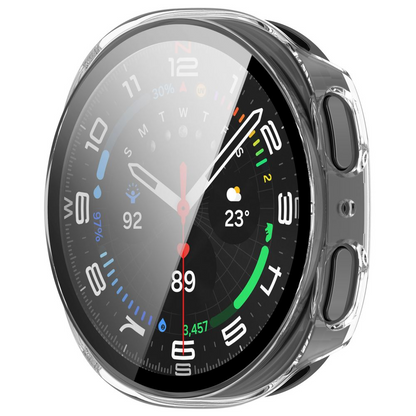 Puzdro Tech-Protect Defense pre Samsung Galaxy Watch 9 / Watch8 44mm, Sada 2 kusy, Čierna / Priehľadná