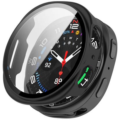 Obal Tech-Protect Defense pre Samsung Galaxy Watch9 / Watch8 40mm, Sada 2 kusy, Čierna / Priehľadná