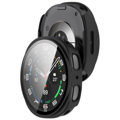 Obal Tech-Protect Defense pre Samsung Galaxy Watch9 / Watch8 40mm, Sada 2 kusy, Čierna / Priehľadná