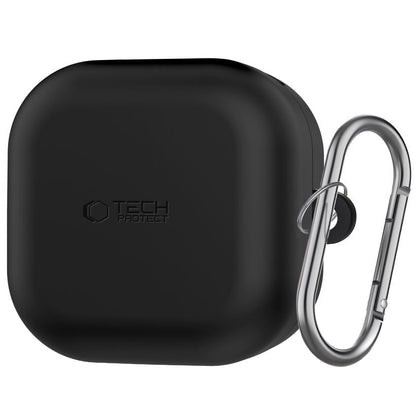 Puzdro Tech-Protect Silicone Hook pre Samsung Galaxy Buds4 / Buds4 Pro, Čierne