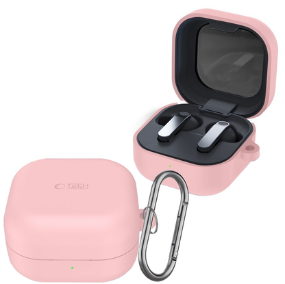 Puzdro Tech-Protect Silicone Hook pre Samsung Galaxy Buds4 / Buds4 Pro, Ružové