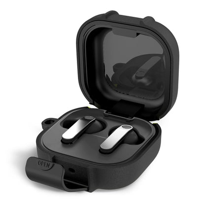 Puzdro Tech-Protect Slim Hook pre Samsung Galaxy Buds4 / Buds4 Pro, Čierne