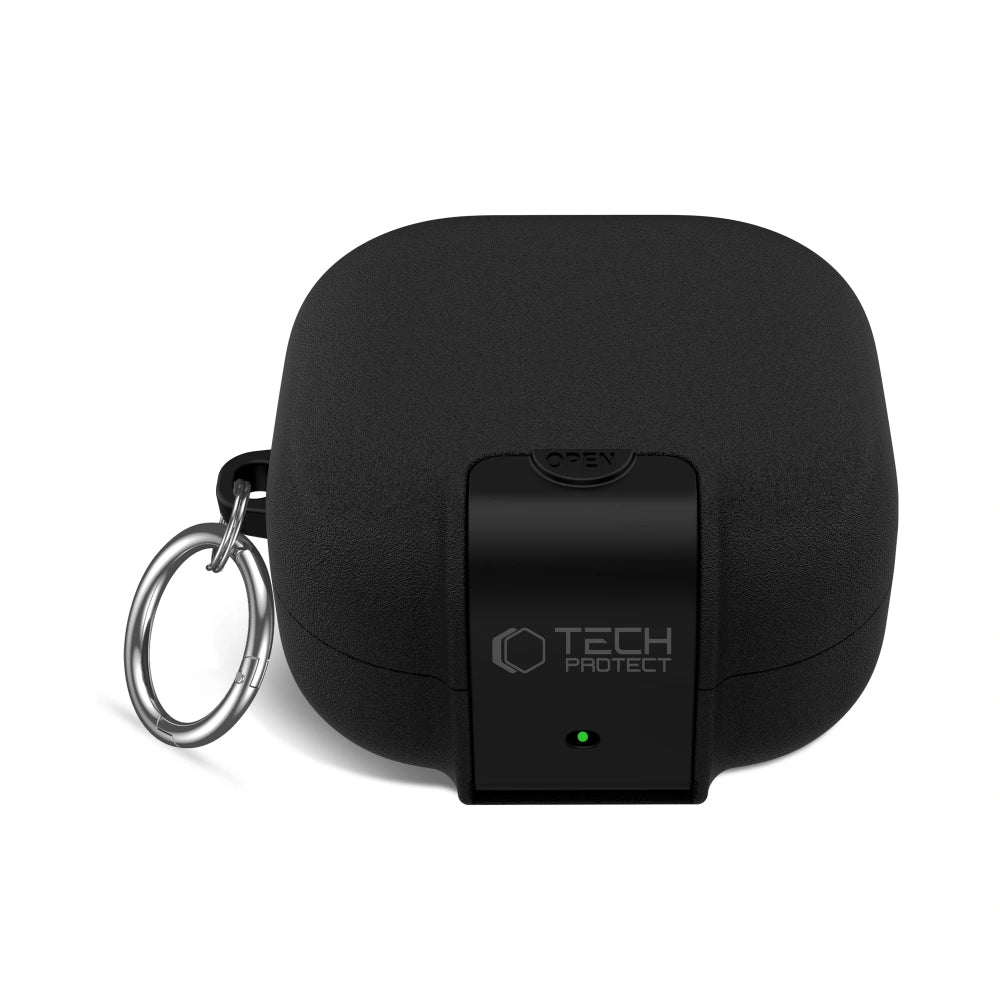 Puzdro Tech-Protect Slim Hook pre Samsung Galaxy Buds4 / Buds4 Pro, Čierne