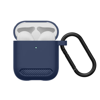 Techsuit Carbon puzdro pre Apple AirPods Gen 2 / Gen 1, námornícka modrá