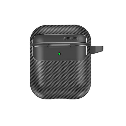 Obal Techsuit CarbonFiber pre Apple AirPods Gen 2 / Gen 1, čierny