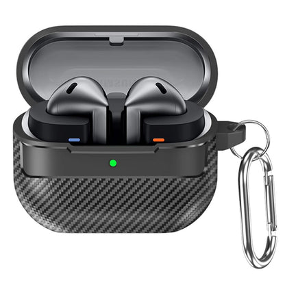 Obal Techsuit CarbonFiber pre Samsung Galaxy Buds3 FE / Buds3 Pro / Buds3, čierny