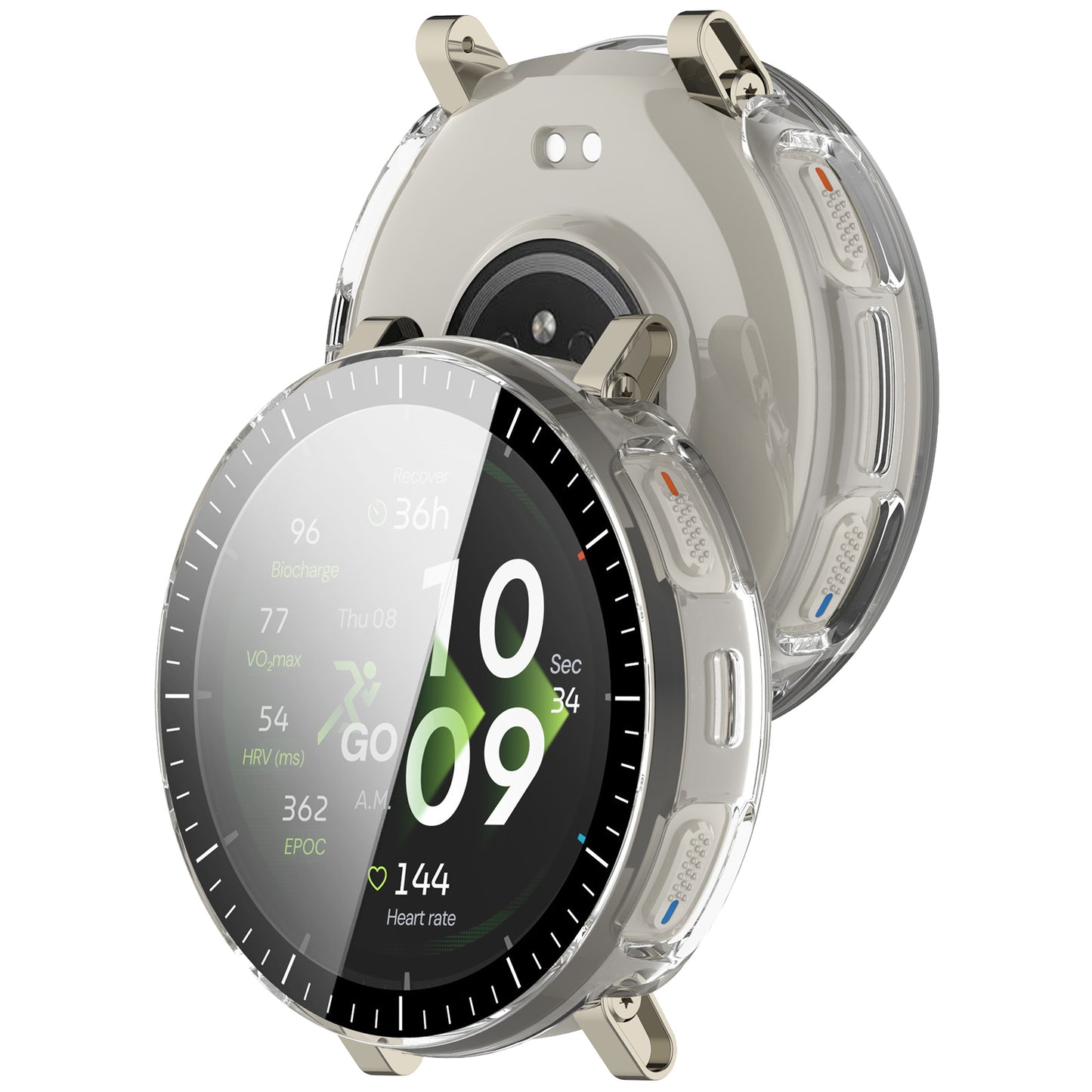 Puzdro Techsuit Defense360 Pro pre Amazfit Active 3 Premium, Priehľadné