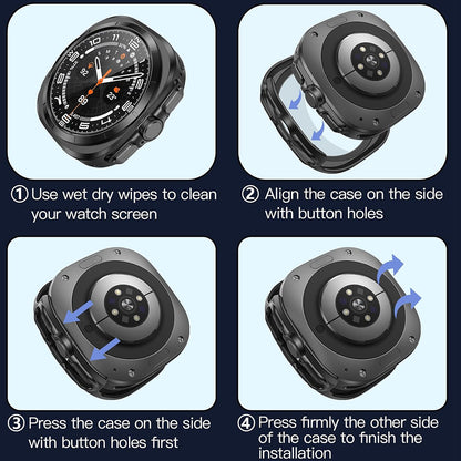 Obal Techsuit Defense360 Pro pre Samsung Galaxy Watch Ultra, čierny