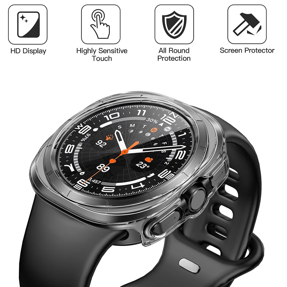 Obal Techsuit Defense360 Pro pre Samsung Galaxy Watch Ultra, Priehľadný
