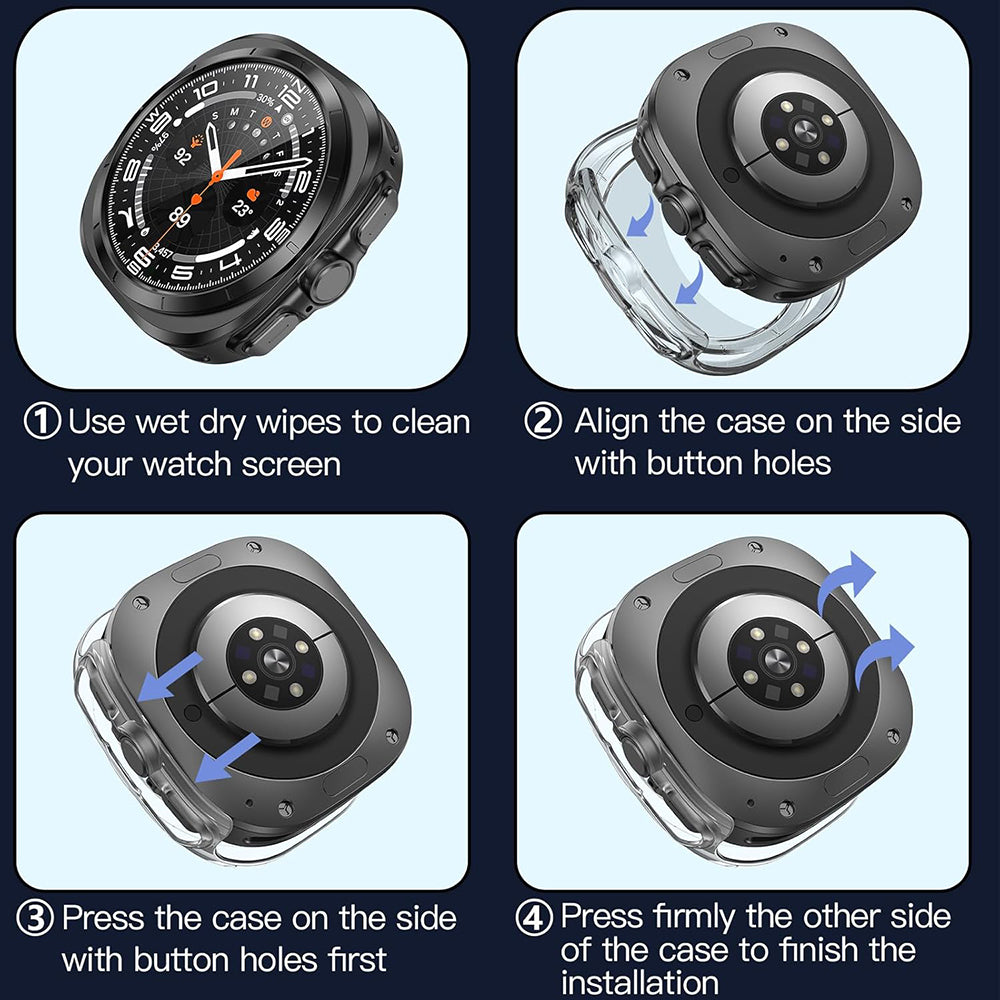 Obal Techsuit Defense360 Pro pre Samsung Galaxy Watch Ultra, Priehľadný